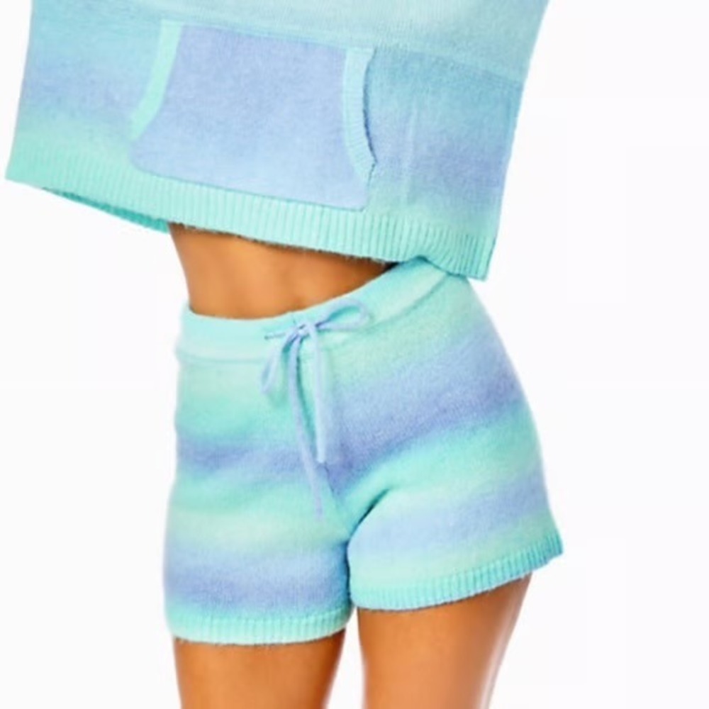 Lilly Pulitzer Mint and Lavender Ombre Knit Shorts